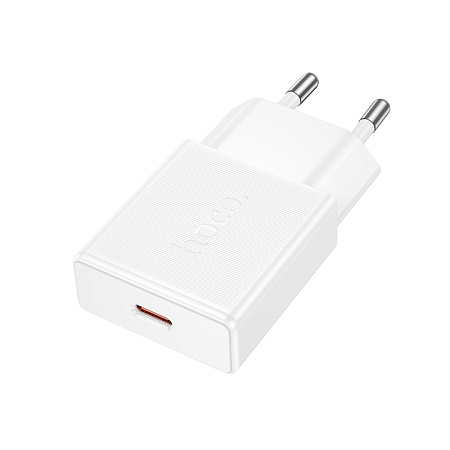 Сетевое зарядное устройство, 1 PD 20W (N72), HOCO, цвет белый