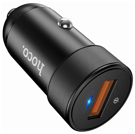 Автомобильное зарядное устройство, 1 USB 18W, QC3.0 (Z32A), HOCO, черный