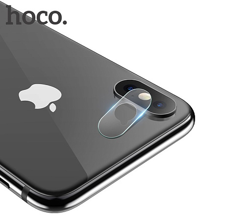 Защитное стекло на iPhone X/Xs/Xs Max (V11) 2в1, HOCO, на заднюю камеру