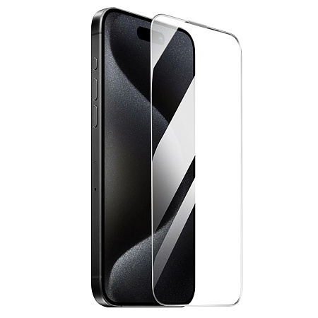 Защитное стекло для iPhone 16 Pro, A35, HOCO, Corning original screen large arc edge tempered glass, черное