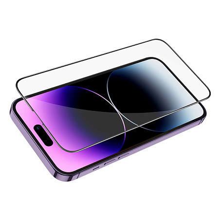 Защитное стекло для iPhone 14 Pro Max, G16, HOCO, Guardian shield serie, черное