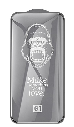 Защитное стекло для iPhone 14 Pro, G1, HOCO, Flash attach full screen glass, черное