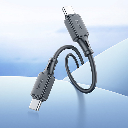 Кабель Type-C на Type-C, HOCO, X101, 1м, 60W, черный