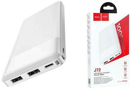  .  10000mAh, J72, HOCO, 2 USB (5V/2.0A), 