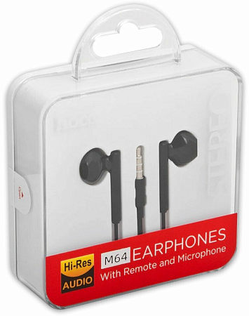   M64 Melodious wire control earphones, HOCO, 