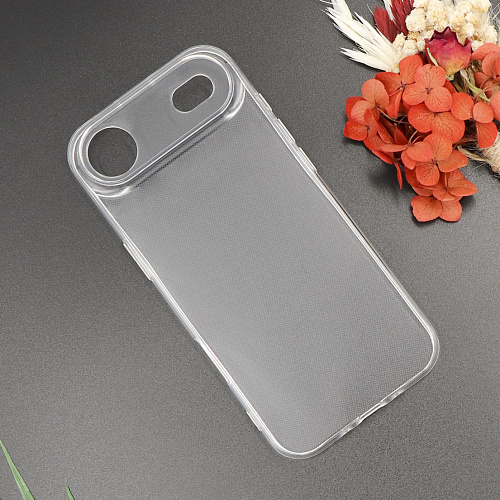 Чехол силиконовый для iPhone 17 Air, с защитой камеры, X-CASE, прозрачный
