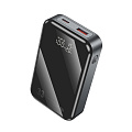 Универсальный Доп. Аккумулятор 10000mAh, Q30, HOCO, 1 USB-A 22.5W, 1 PD 33W, с дисплеем, серый