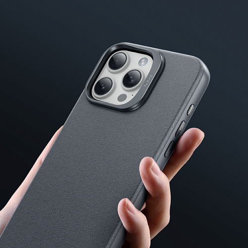 Чехол для iPhone 15 Pro, TPU+PU, Магнитный (MagSafe), AS8, HOCO, серый
