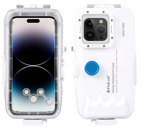 Чехол для дайвинга для IPhone 16E/16/15 Pro/15/14 Pro/14/13 Pro/13/12 Pro/12, 40 м погружение, вакуумный, PULUZ