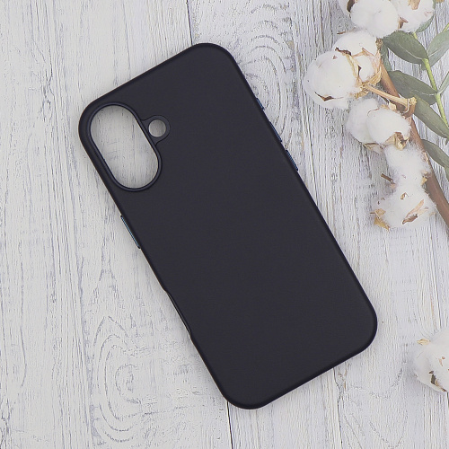 Чехол-накладка для iPhone 16, экокожа, магнитный (MagSafe), без лого, X-CASE, синий