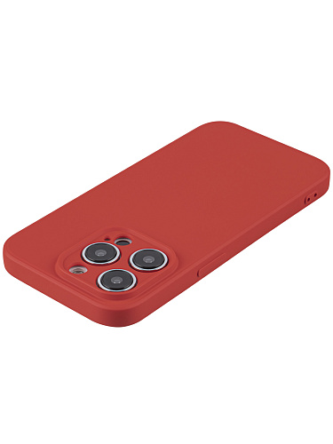 Чехол силиконовый для iPhone 14 Pro (6.1), good quality, c защитой камеры, X-CASE, красный