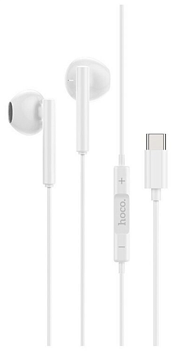 Проводные наушники M65, Type-C Special sound, HOCO, белые