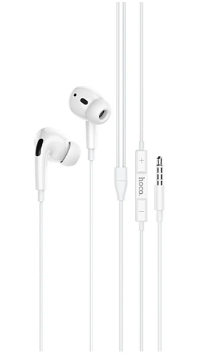 Проводные наушники M1 Pro Original series earphones, вакуумные с микрофоном, HOCO, белые