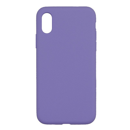 Чехол - накладка для iPhone XR, Silicon Case, без лого, сиреневый