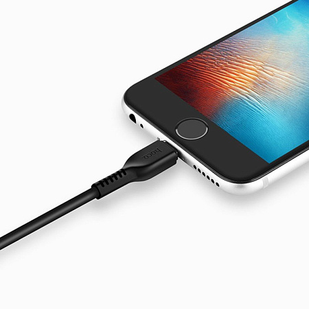 USB дата кабель Lightning, HOCO, X20, 2M, черный