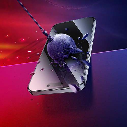 Защитное стекло для iPhone 15 Pro, G15, HOCO, Guardian shield series full-screen anti-spy tempered glass, черное