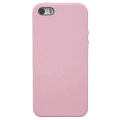 Чехол - накладка для iPhone 5/5S/5SE, Silicon Case, бледно-розовый