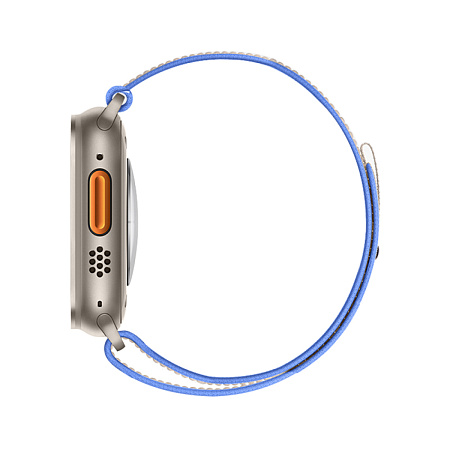 Ремешок на руку для Apple Watch 44/45/46/49 мм, HOCO, WA14, нейлоновый, синий с серым