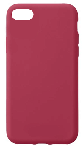 Чехол - накладка для iPhone 7/8/SE (2020), Silicon Case, без лого, винный