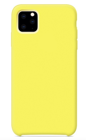 Чехол - накладка для iPhone 11 Pro Max, Silicon Case, желтый