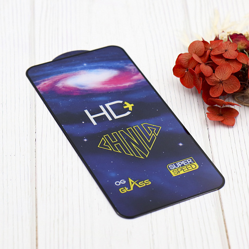 Защитное стекло на Honor 400, HD+, прозрачное с черной рамкой, X-CASE