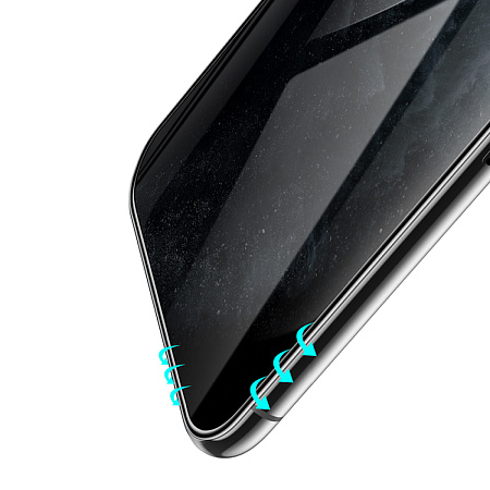 Защитное стекло на iPhone X/XS/11 Pro (G11), HOCO, Full screen HD privacy protection tempered glass, черное