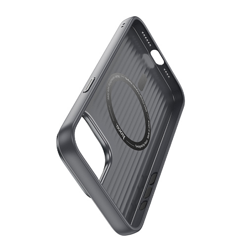 Чехол для iPhone 15 Pro, TPU+PU, Магнитный (MagSafe), AS8, HOCO, серый