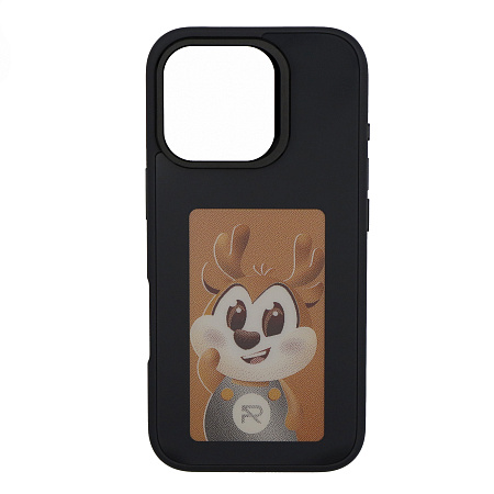 Чехол-накладка для iPhone 16 Pro Max, с экраном, без лого, X-CASE, черный