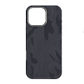 Чехол-накладка для iPhone 16 Pro Max, камуфляж, магнитный (MagSafe), без лого, X-CASE, синий
