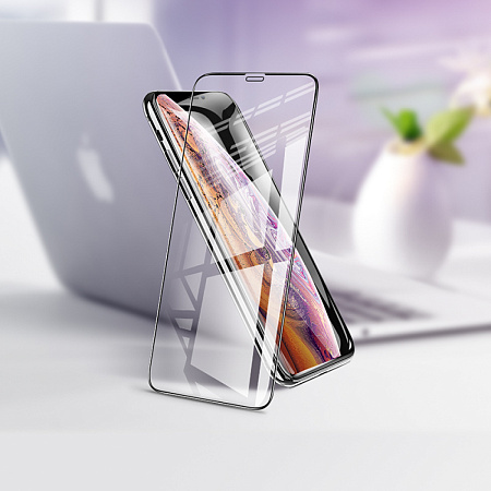 Защитное стекло на iPhone X/XS/11 Pro (G8), HOCO, 3D Full screen fine edge anti-fall tempered glass, черное