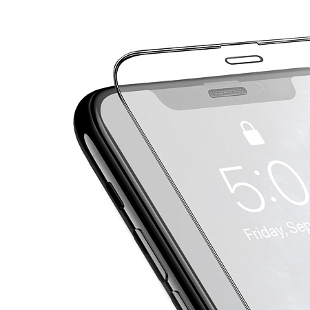 Защитное стекло на iPhone X/XS/11 Pro (G8), HOCO, 3D Full screen fine edge anti-fall tempered glass, черное