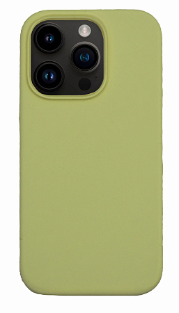 Чехол-накладка для iPhone 14 Pro, Silicon Case, без лого, молочный
