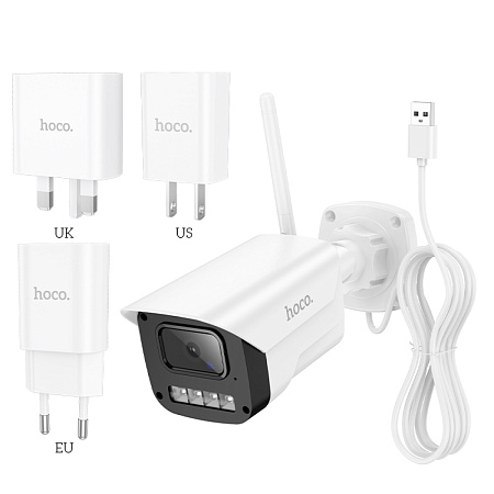 Wi-fi камера D4 HD уличная, Носо, разрешение Full HD 1920*1080, белый