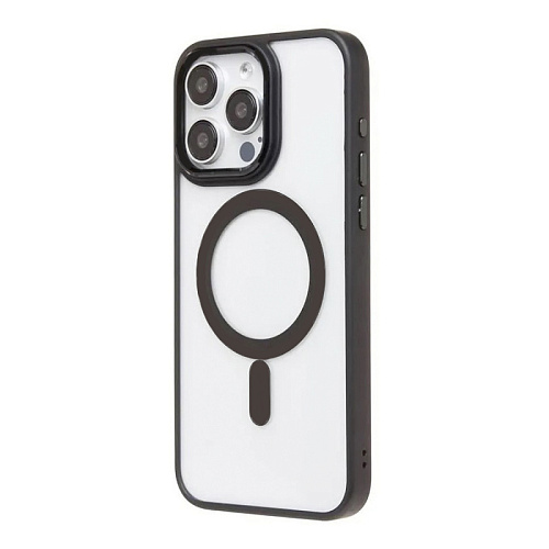 Чехол силиконовый для iPhone 15 Pro (6.1), Магнитный (MagSafe), X-CASE, черный