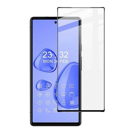 Защитное стекло на Google Pixel 6A, прозрачное с черной рамкой, X-CASE