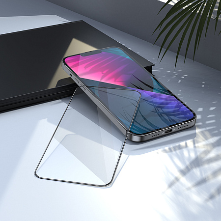    iPhone 13 Pro Max (6.7)/14 Plus, G8, HOCO, 3D Full screen fine edge anti-fall tempered glass, 