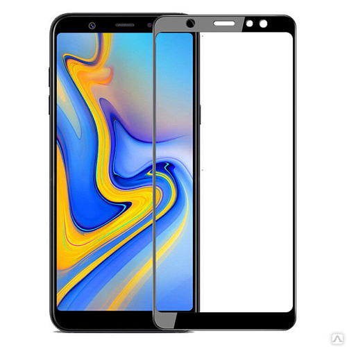 Защитное стекло на Samsung SM-A920F, Galaxy A9 (2018), 9D, черный, X-CASE