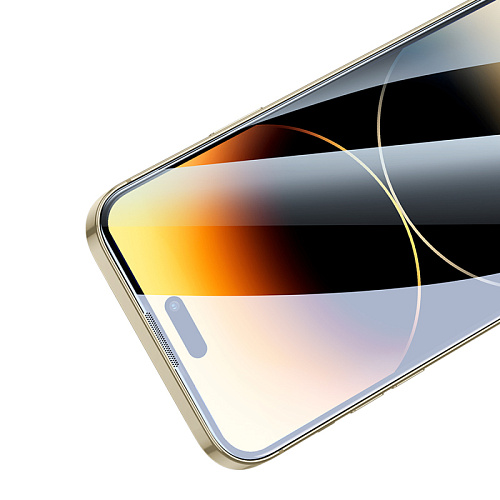 Защитное стекло для iPhone 14 Pro Max, G1, HOCO, Flash attach full screen silk screen, черное