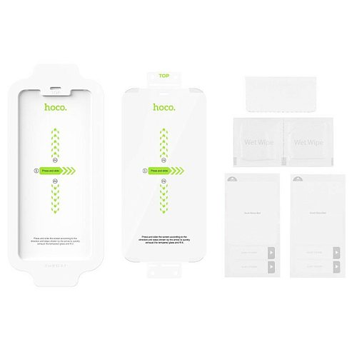 Защитное стекло на iPhone 12 (6.1)/12 Pro (6.1) A22, пленка 2 штуки, HOCO, прозрачное