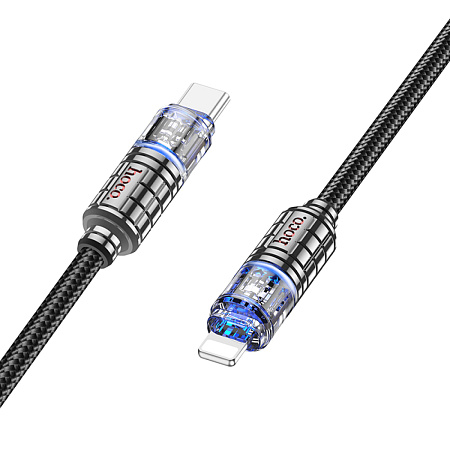 Кабель Lightning to Type-C (PD), HOCO, U122, 1.2м, черный