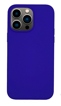 Чехол-накладка для iPhone 14 Pro Max, Silicon Case, без лого, пурпурно-синий