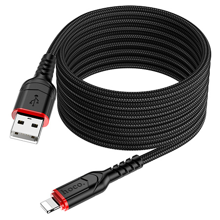 USB дата кабель Lightning, HOCO, X59, 2м, черный