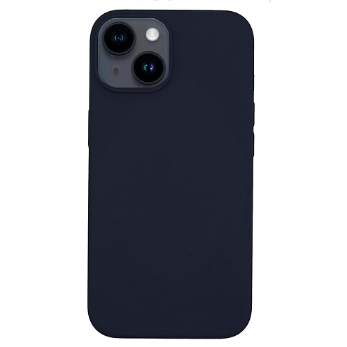 Чехол-накладка для iPhone 14, Silicon Case, без лого, темно-синий
