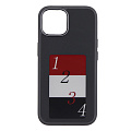 Чехол-накладка для iPhone 15, с экраном, без лого, X-CASE, черный