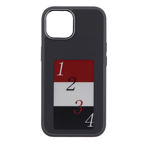 Чехол-накладка для iPhone 15, с экраном, без лого, X-CASE, черный