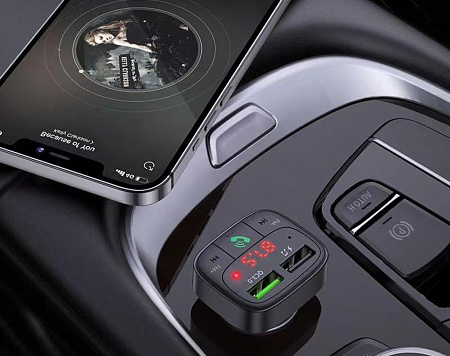 Bluetooth FM модулятор, E59, HOCO, черный