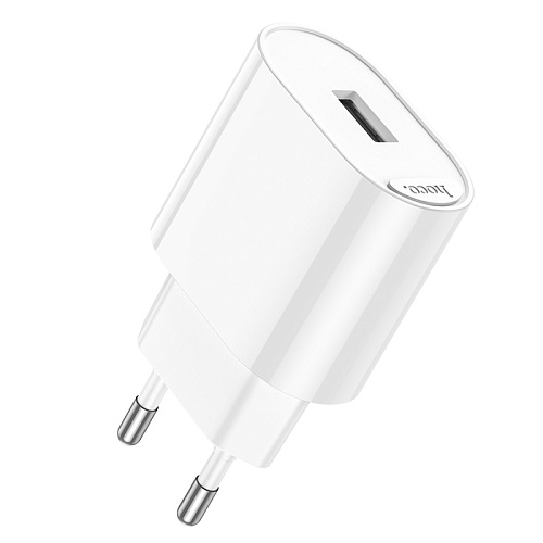 Сетевое зарядное устройство, 1 USB 10.5W (C109A), HOCO, белый