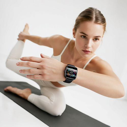 Умные часы Y36 Smart watch Hoco с поддержкой звонков, черные