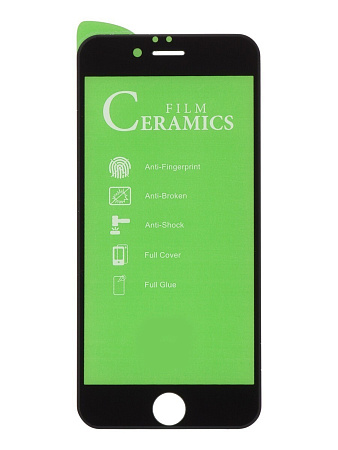 Защитное стекло на iPhone 7/8/SE (2020), Ceramic, черное, X-CASE