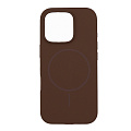 Чехол-накладка для iPhone 16 Pro Max, Silicon Case, магнитный (MagSafe), без лого, X-CASE, коричневый